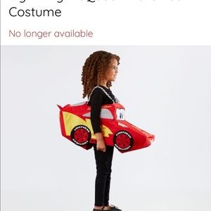 Pottery Barn Kids PBK Lightning McQueen costume